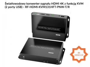 Konwerter światłowodowy HDMI 4K + USB na światłowód SM - 1
