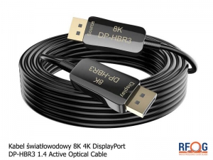 kabel światłowodowy Active Optical Cable DISPLAYPORT DP-HBR3 Fiber Cable 8K 4K - 1
