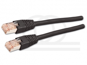 Kabel krosowy patchcord UTP kat.5e czarny 1,0m RF-PATCH45U-K5E-BK10