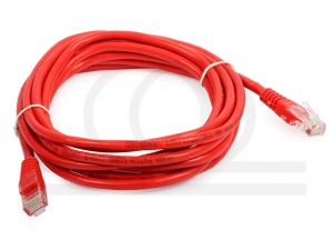 Kabel krosowy patchcord UTP kat.5e czerwony 5,0m RF-PATCH45U-K5E-RD50