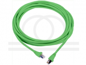 Kabel krosowy patchcord UTP kat.5e zielony 10,0m RF-PATCH45U-K5E-GN100