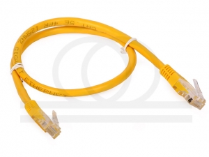 Kabel krosowy patchcord UTP/FTP kat.6 żłółty 0,5m RF-PATCH45U-K6-YW05