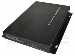 Światłowodowy konwerter sygnału SD-SDI/HD-SDI 1 kanał wideo, 1 kanał audio RF-SD/HD-SDI-0101-T/R