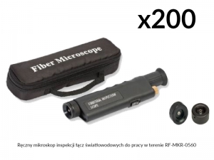 ręczny mikroskop inspekcji łącz światłowodowych RF-MKR-0560