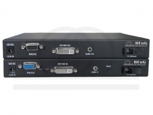 Światłowodowy konwerter sygnału DVI + audio + RS232 - RF-VGA/DVI-A1