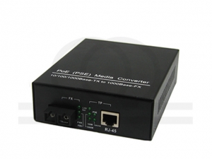 Media konwerter Gigabit z zasilaniem PoE (50W), 1 port 1000M 1 port optyczny - RF-MC1x1000M-1xFO-PoE