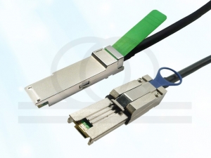 Kabel hybrydowy DAC Direct Attach Cable QSFP+ na MiniSAS SFF-8088