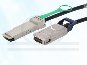 Kabel hybrydowy DAC Direct Attach Cable QSFP+ na CX4