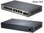 Konwerter mediów z zasilaniem PoE dla Kamer IP, zasilania access pointów, 8 portów Fast Ethernet oraz 1 port optyczny (wersja 120W, 15.4W na port)