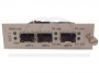 Media konwerter światłowodowy z połączeniem światłowodowym z zabezpieczeniem 1+1 (backup link) - widok urządzenia jako karty do montażu w szafie rack 19, wersja z SFP