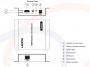 Widok i opis panelu przedniego i tylnego odbiornika Konwerter sygnału HDMI na sieć LAN - RF-HDMI-UTP-FOXEX22