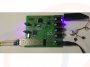 Widok podłączonej wewnętrznej płytki PCB Światłowodowy konwerter sygnału USB 2.0, 4 porty USB, dystans 300m - RF-USB2.0-1200-RLB-T/R