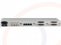 Widok panelu tylnego i slotów serwisowych Konwerter multiplekser światłowodowy modułowy sygnałów E1 V.35 FXO/FXS RS232 RS485/422 Gigabit Eth - RF-E1/V.35/FXO/FXS/RS232/RS422/RS485-GE-VC
