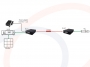 Schemat 8 wykorzystania i podłączenia Nadajnik / odbiornik do transmisji sygnałów sieci Ethernet po kablu koncentrycznym, 2km, EoC - RF-EOC-1100-T/R