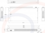 Wymiary i rzuty Switch zarządzalny przemysłowy Rack 19, 24x optic 100M (SC/ST/FC) - RF-IES-5024-MNG-100M-24xFO-3OD