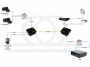 Schemat ideowy wykorzystania światłowodowych wideokonwerterów optycznych serii RFoG