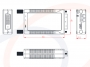 Wymiary nadajnika i odbiornika Mini konwerter światłowodowy sygnału DVI na dystans 2000m - RF-DVI-MINI1267-SM-T/R