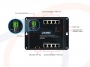 Opis portów Switch zarządzalny przemysłowy PLANET 8 portów Gigabit Ethernet z 2 portami SFP do montażu na ściani - WGS-4215-8T2S