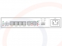 Widok wersji z zasilaniem AC 230V Konwerter 2 linii E1 na Ethernet, TDM over IP, E1 over IP z portem optycznym - RF-KNV-2E1-1FO-TDMoIP-SPC