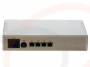 Widok tylnego panelu i interfejsów E1 120 ohm - Konwerter wolnostojący 4 linii E1 na Ethernet, TDM over IP, E1 over IP z portem optycznym - RF-KNV-4E1-1FO-TDMoIP-D-PHT