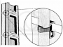 Zaczep dystansowy na słup RF-ZDS - schemat użycia montażu