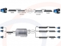 Przykładowe schematy zastosowania Konwerter sygnałów E1 na Ethernet, most ethernet przez PDH E1, 8x E1, 4x ETH - RF-KNV-8E1-4ETH-HMN
