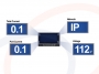 Informacje na wyświetlaczu LCD Zarządzalna IP listwa zasilająca 230V, 8 wyjść AC do 16A PLANET - IPM-8220