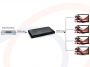 Schemat zastosowania Splitter, rozdzielacz HDMI 1x4, 1 wejście na 4 wyjścia HDMI - RF-HDMI-SPL-4K-413-1x4-LEN