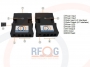 Schemat złączy - Mini konwerter światłowodowy DVI 300m przez światłowód wielomodowy OM3 - RF-DVI-MINI405-BHD-T/R