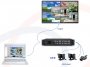 Monitorowanie, kontrolowanie i ustawianie wejści i wyjść przez Ethernet Procesor, splitter, rozdzielacz obrazu 8x12, 8 wejść DVI 12 wyjść DVI - RF-MIX-DVI-812-BHD
