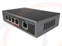 Widok panelu przedniego - Switch 4 porty PoE 802.3af/at Gigabit Ethernet + 1 up link Gigabit Ethernet - RF-SW-4POE-1GE-PTS
