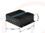 Wymiary - Przemysłowy pięciozakresowy router IP dual SIM 4G/LTE - RF-R606-DUALSIM-4G-LTE-ELN