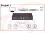 Schemat przykładowego zastosowania 1 - Switch optyczny Gigabit Ethernet zasilanie PoE, niezarządzalny, 4 porty RJ45, 1x SFP - POE-S4011GB-SFP-PTS