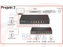 Schemat przykładowego zastosowania 2 - Switch optyczny Gigabit Ethernet zasilanie PoE, niezarządzalny, 4 porty RJ45, 1x SFP - POE-S4011GB-SFP-PTS