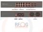 Schemat złączy - Switch 8 portów PoE 802.3af/at Gigabit Ethernet + 4 Gigabit RJ45 + 4 Gigabit SFP Combo Uplink - POE-S8044GBC