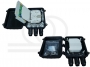 mufa optyczna adaptery SC, FC, ST, LC, tacki spawów max 48 połączeń